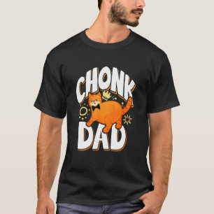 Retro Stil Chonk Pappa Cat T Shirt