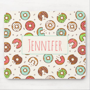 Retro Stil Cute Colorful Donut Mönster Musmatta