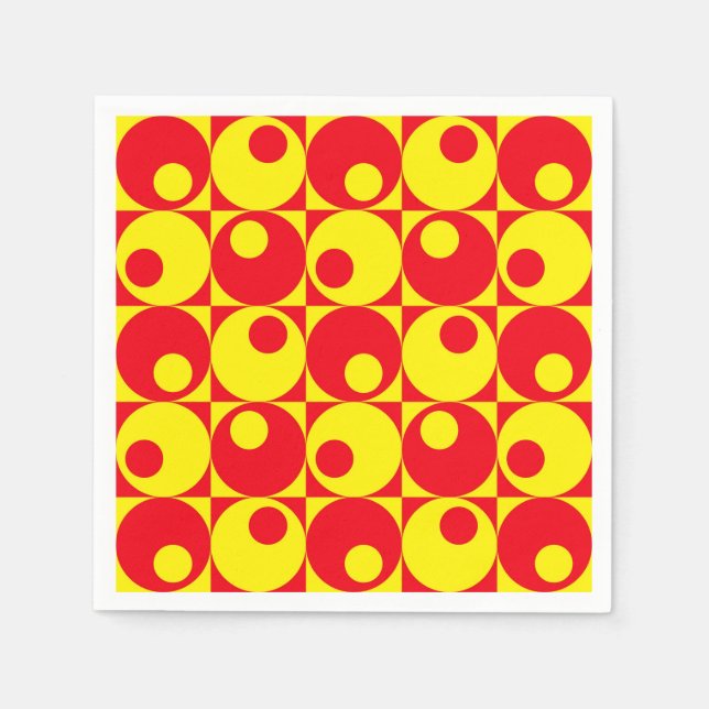 Retro stil-design pappersservett (Framsidan)