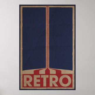 Retro Stil Design Poster