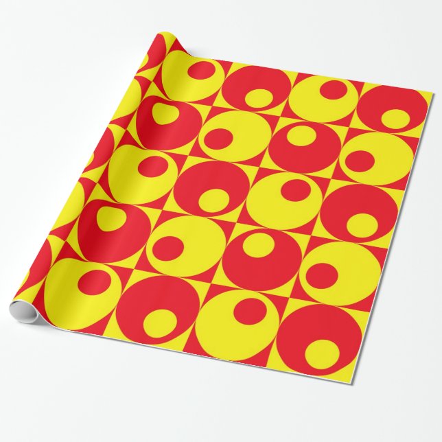 Retro stil-design presentpapper (Utrullad)