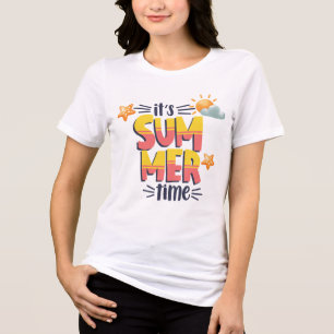 Retro stil Det är sommar med familjesemester T Shirt