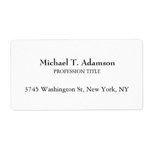 Retro stil Elegant Enkel Vit Fraktsedel