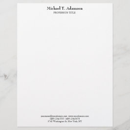 Retro Stil Elegant Plain Simple White Brevhuvud