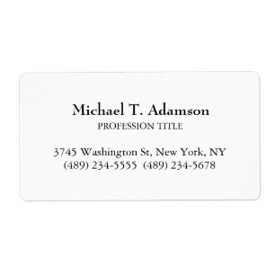 Retro Stil Elegant Plain Simple White Fraktsedel