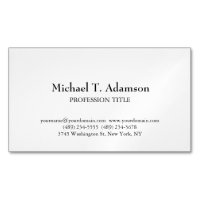 Retro Stil Elegant Plain Simple White