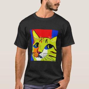 Retro Stil-filmkattunge Katt-beundransvärd grafik  T Shirt