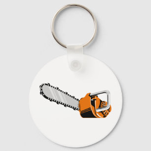 retro stil för chainsaw nyckelring