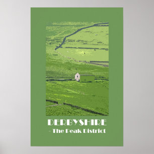 Retro-stil för Derbyshire maximal områdes20-tal Poster