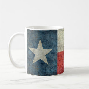 Retro stil för Texas statlig flaggavintage Kaffemugg