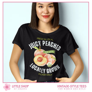Retro Stil Frukt Päronar T Shirt