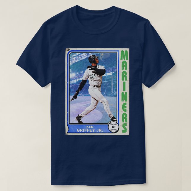 Retro Stil Griffey Trading d T Shirt (Design framsida)