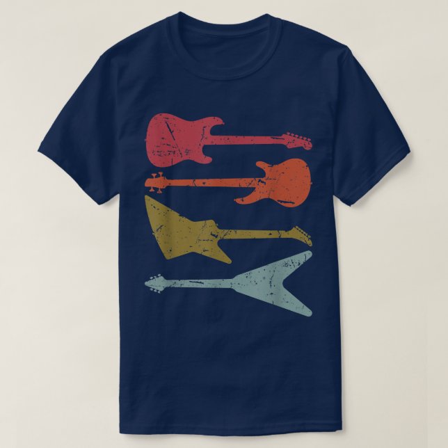Retro Stil GuitarGuitar 2693 T Shirt (Design framsida)