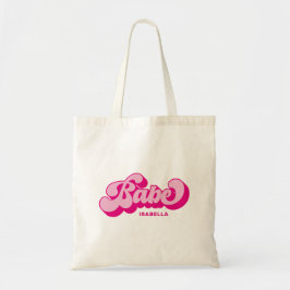 Retro Stil Hot Pink Baby Brudtärna Personlig Tygkasse
