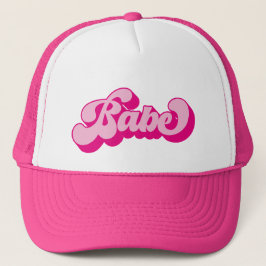 Retro Stil Hot Pink Baby Möhippa Fest Keps