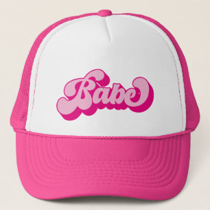 Retro Stil Hot Pink Baby Möhippa Fest Keps