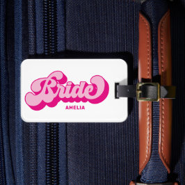 Retro Stil Hot Pink Brud Senter Weekend Bagagebricka