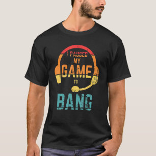 Retro Stil I pausade mitt spel till Bang Oberoende T Shirt
