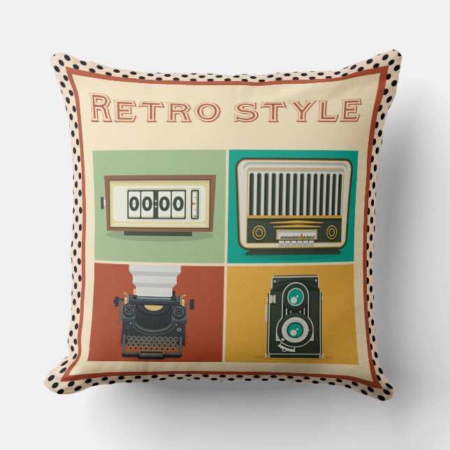 retro stil kudde (Framsida)