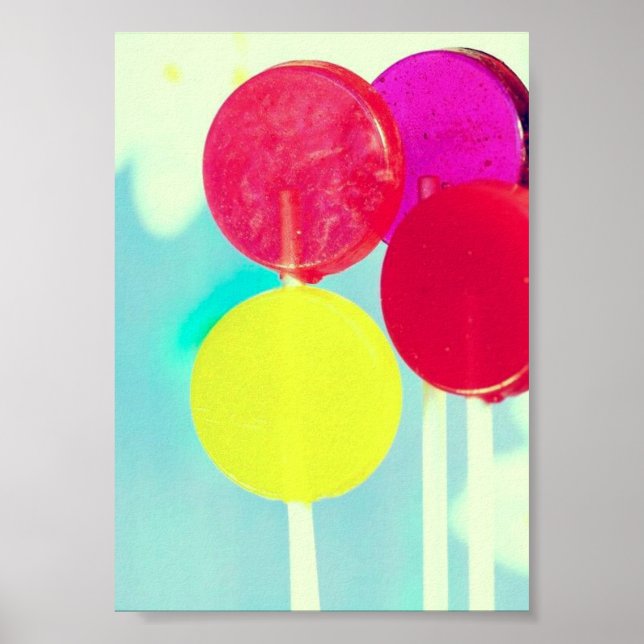 RETRO STIL LOLLIPOP PHOTOGRAPH POSTER (Framsidan)