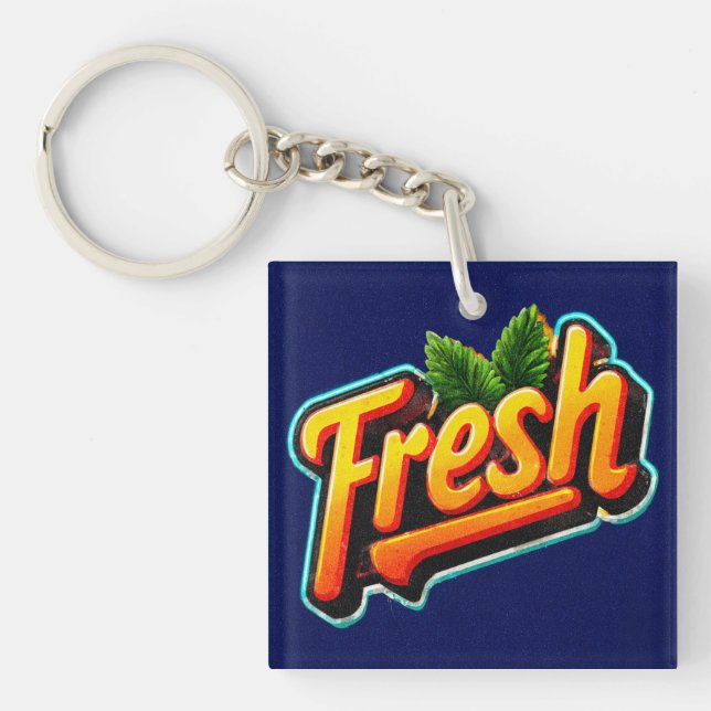 Retro Stil Mety Fresh Acrylic Keychain (Framsidan)