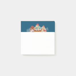 Retro Stil Muffinss Sweet Dessert Post-it Block