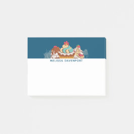 Retro Stil Muffinss Sweet Dessert Post-it Block