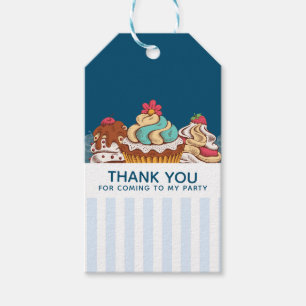 Retro Stil Muffinss Sweet Dessert Tack Presentetikett
