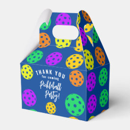 Retro Stil Neon Blå Tematized Pickleball Födelseda Presentaskar