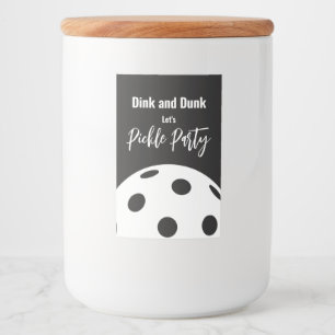 Retro Stil Neon Black Thmet Pickleball Birthday Mat Etikett