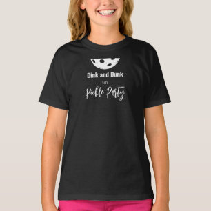 Retro Stil Neon Black Thmet Pickleball Birthday T Shirt