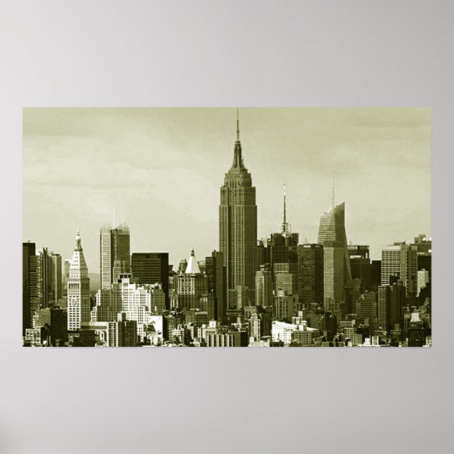 Retro Stil New York City Poster (Framsidan)