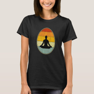 Retro Stil Påskägg Grafik Påskdag Yoga Ins T Shirt