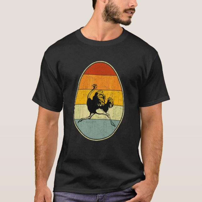 Retro Stil Påskägg Graphic Funny Påsk Day Os T Shirt (Framsida)