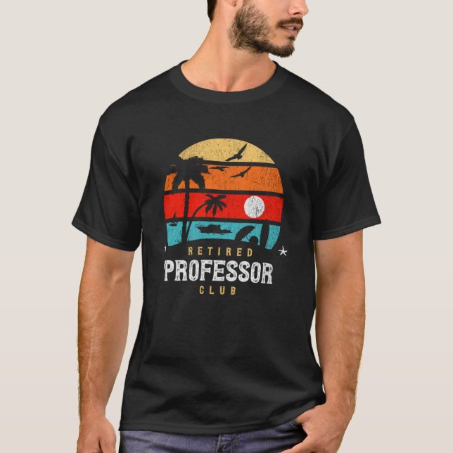 Retro Stil Pension Gag Idea Pensionerade professur T Shirt (Framsida)