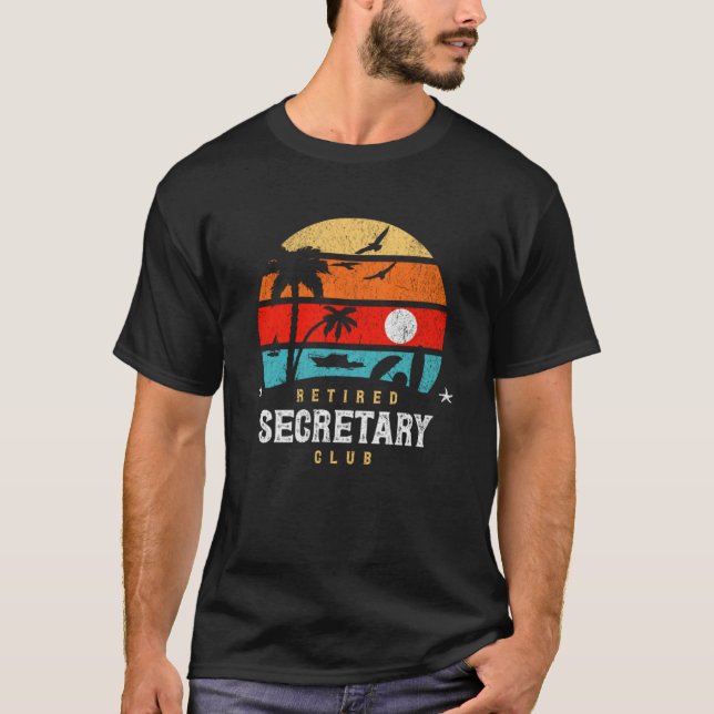 Retro Stil Pension Gag Idea Retrött Secreta T Shirt (Framsida)