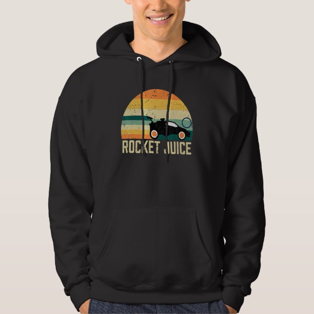 Retro Stil Rocket Rc Soccer Car League Gamer Hoodie (Framsida)