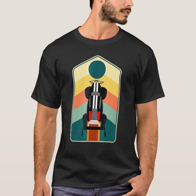 Retro Stil Rocket Rc Soccer Car League Gamer T Shirt (Framsida)