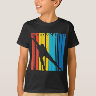 Retro stil rusar att åka skridskor rusar skater t shirt