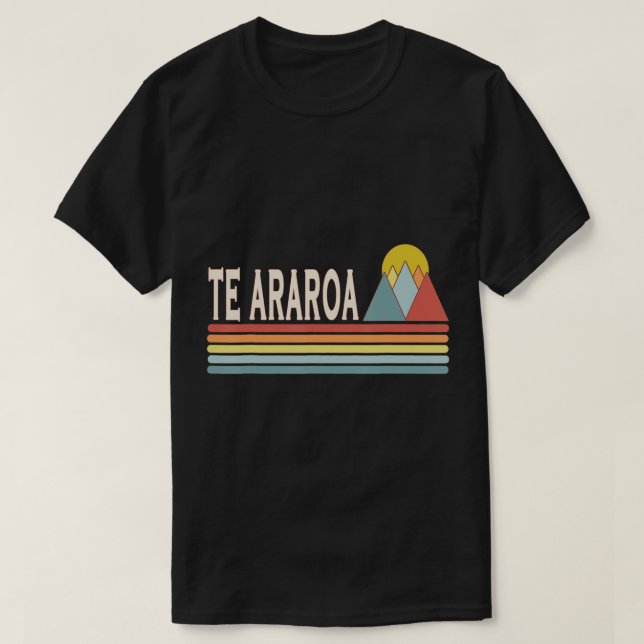 Retro stil Te Araroa utomhus T-Shirt (Design framsida)