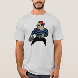 Retro-Stil Tecknad Cat Burtjuv T-Shirt