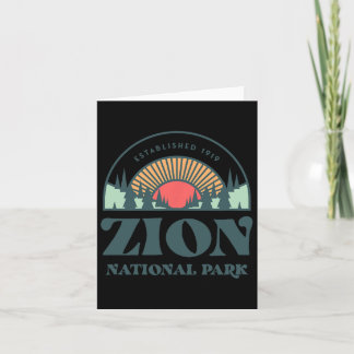 Retro Stil Utah Zion nationalpark Kort