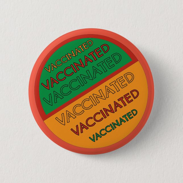 Retro Stil vaccinerat (Orangens bakgrund) Knapp (Framsida)