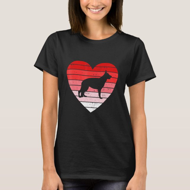 Retro Stil Valentines day T Shirt (Framsida)