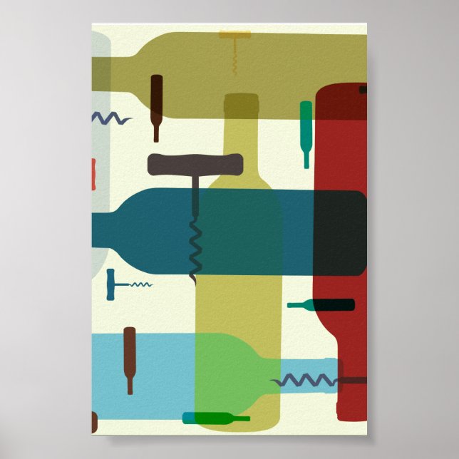 Retro stil vin-design poster (Framsidan)