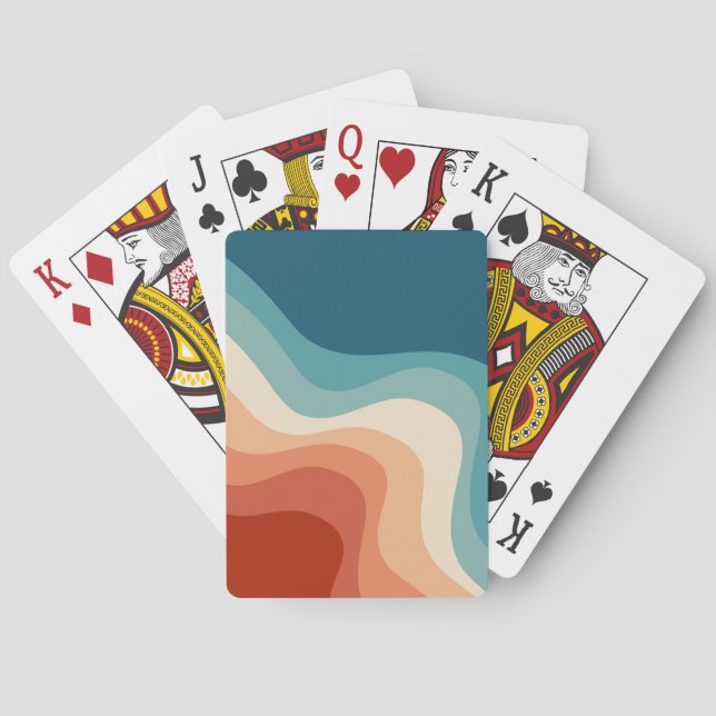 Retro stil vinkarare casinokort (Baksidan)