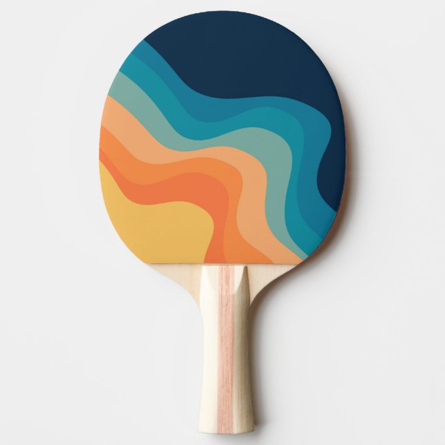 Retro stil vinkarare dekoration pingisracket (Framsidan)