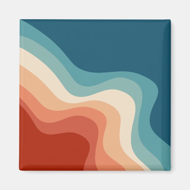 Retro stil vinkarare magnet (Framsidan)