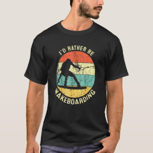Retro Stil Wakeboarder Vintage Wakeboarding Idea T Shirt