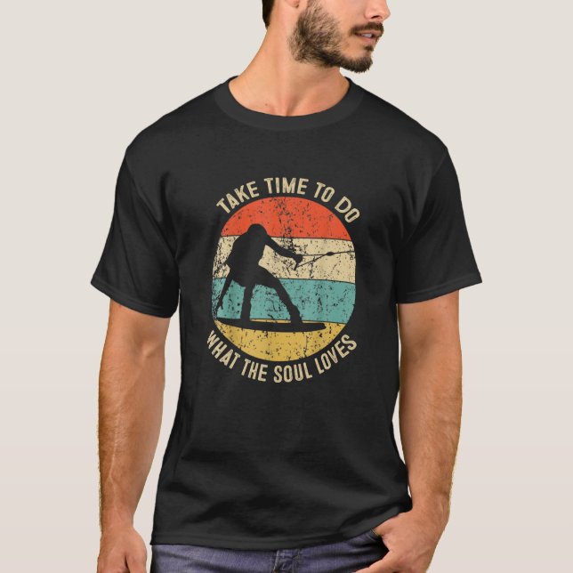 Retro Stil Wakeboarder Vintage Wakeboarding Ideas T Shirt (Framsida)